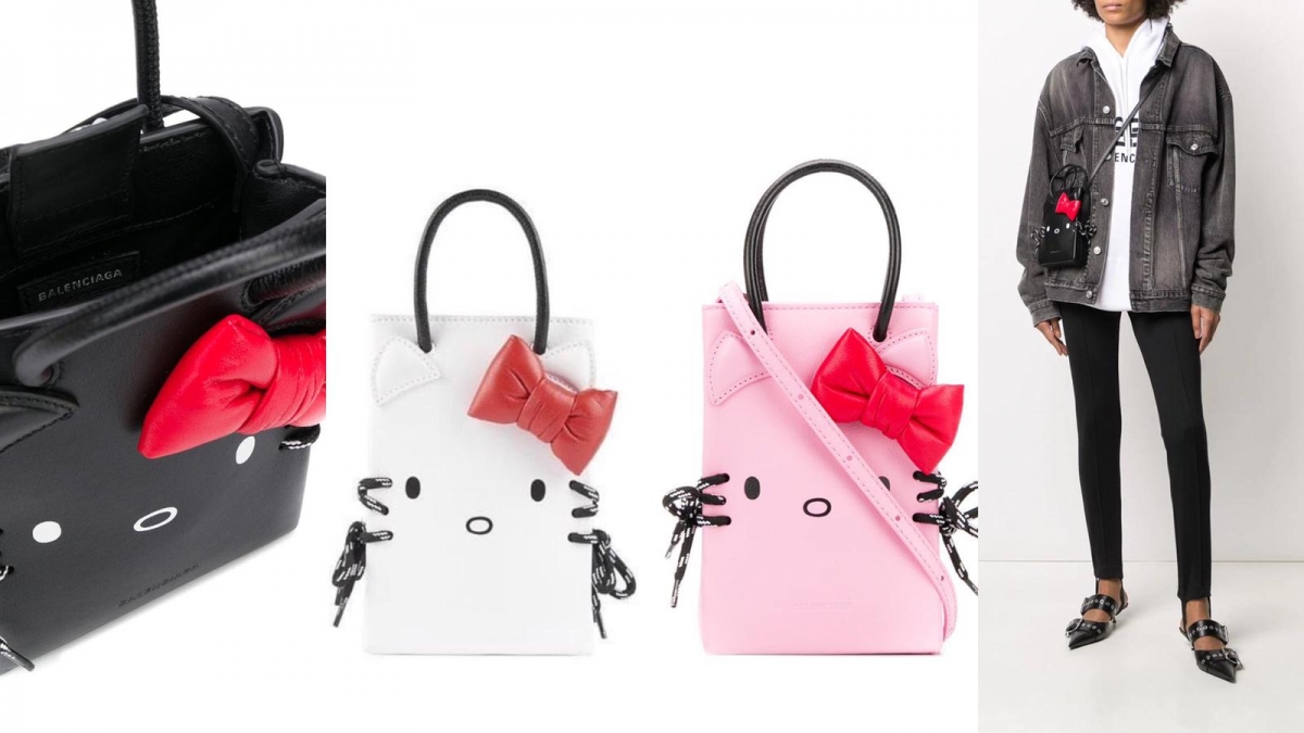 一出即斷貨!人氣Balenciaga x Hello Kitty頭手袋/電話袋/銀包 一出即斷貨!人氣Balenciaga x Hello Kitty頭手袋/電話袋/銀包